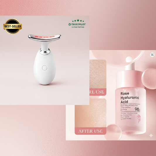 SculptFace LED + Rose Hyaluronic Pack